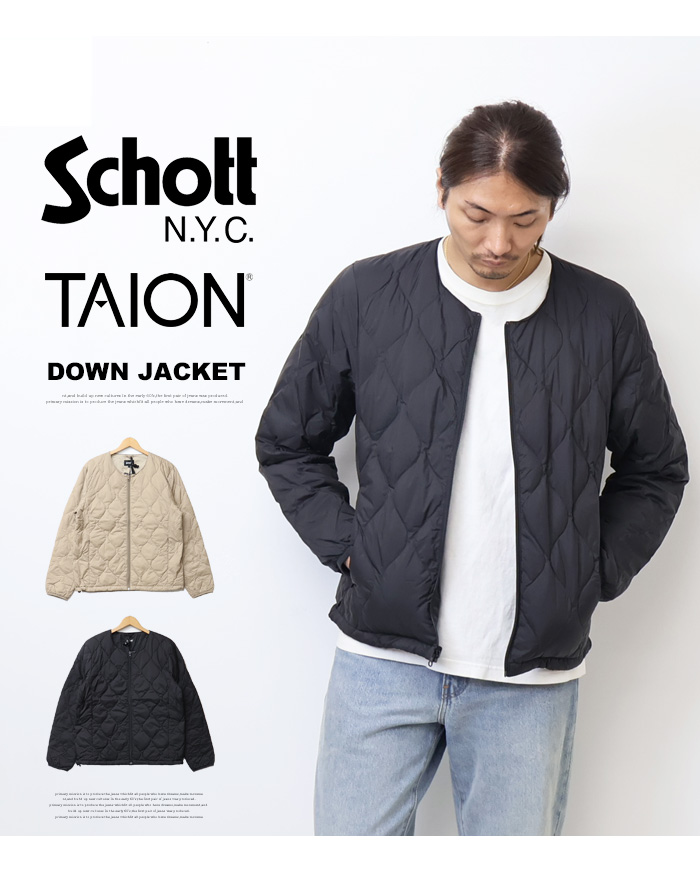 ジャケット・アウター schott taion Schott N.Y.C（ショット） Schott TAION タイオン コラボ インナー