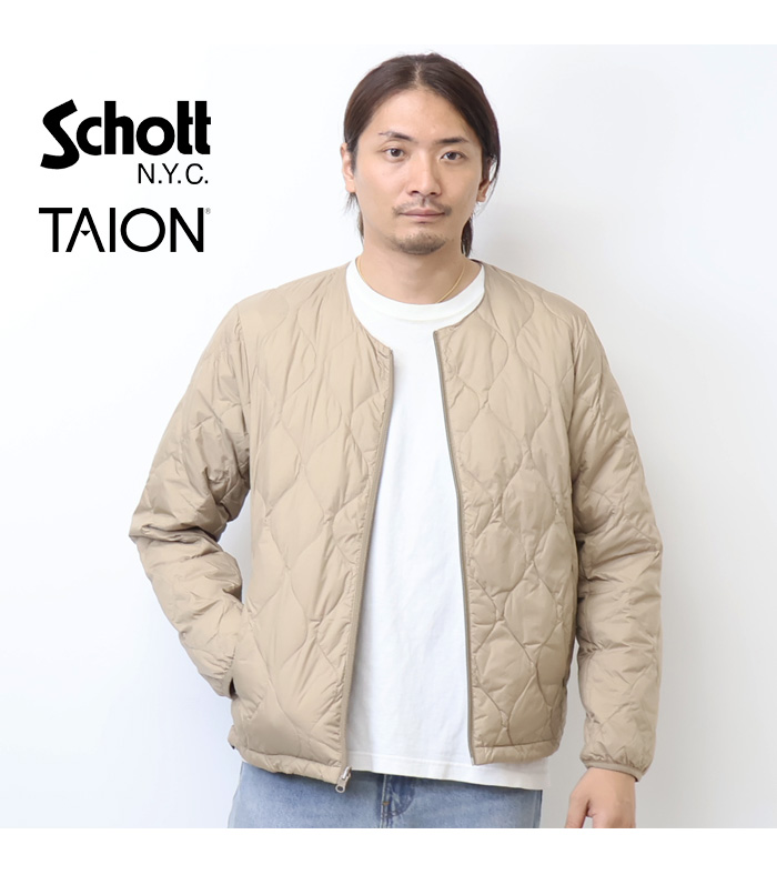 未使用Schoot×TAION SINGLERIDERSDOWNJACKET xTAION/タイオン/SINGLE RIDERS DOWN JACKET/シングルライダース