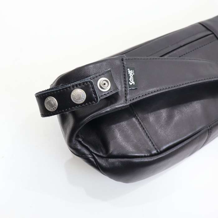 Schott レザー ボディバッグ ブラック Schott N.Y.C（ショット） ウエストポーチ Schott/ショット/RIDERS