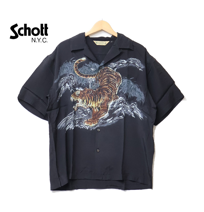 Schott N.Y.C（ショット） Schott レーヨンシャツ TIGER タイガー
