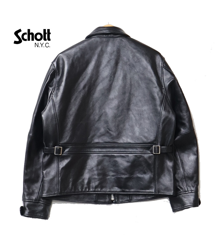 極美品 KANDYTOWN着用モデル schott ラムレザージャケットロゴ刻印 Schott N.Y.C（ショット） Schott ラムレザー トラッカージャケット