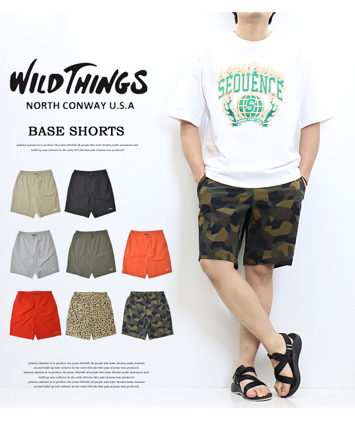 WILD THINGS ワイルドシングス ベースショーツ ハーフパンツ ショートパンツ WT21024AD