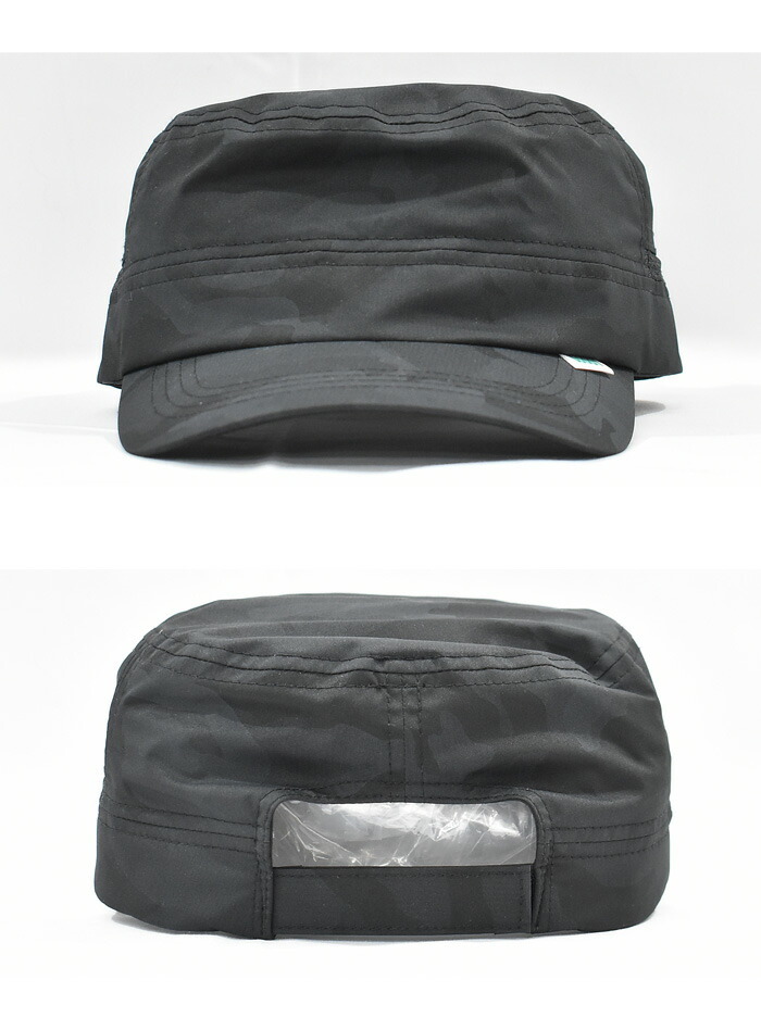 ブラック ワークキャップ ロゴ入り ANCHOR（ファッション） キャップ 帽子 QUARTER GALLERY ネーム
