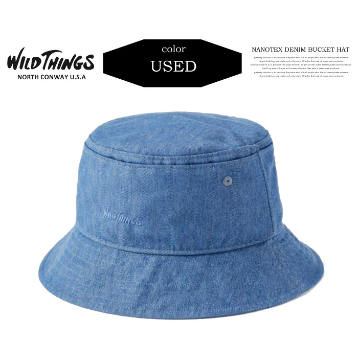 WILD THINGS（ワイルドシングス） ナノテックス デニム バケットハット