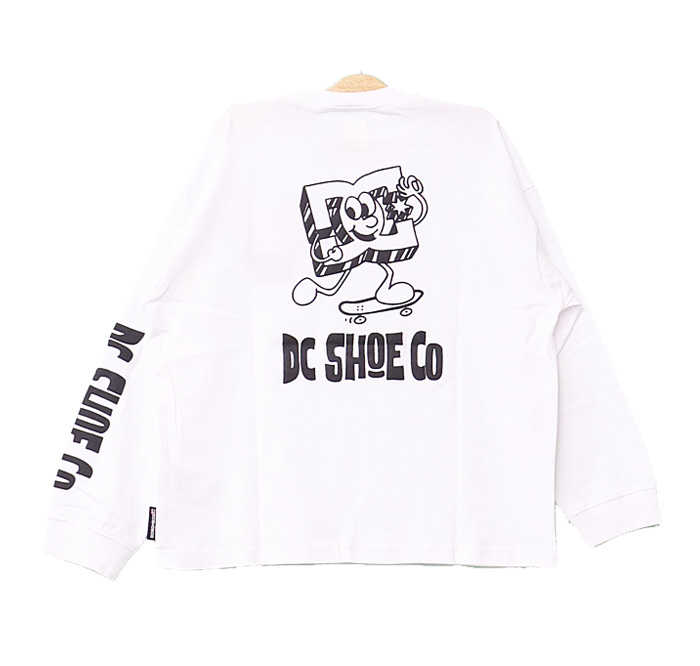 DC SHOES ディーシーシュー キッズ ロゴプリント 長袖Tシャツ ドロップショルダー 130cm 140cm 150cm 160cm 子供服  男の子 女の子 YLT234541