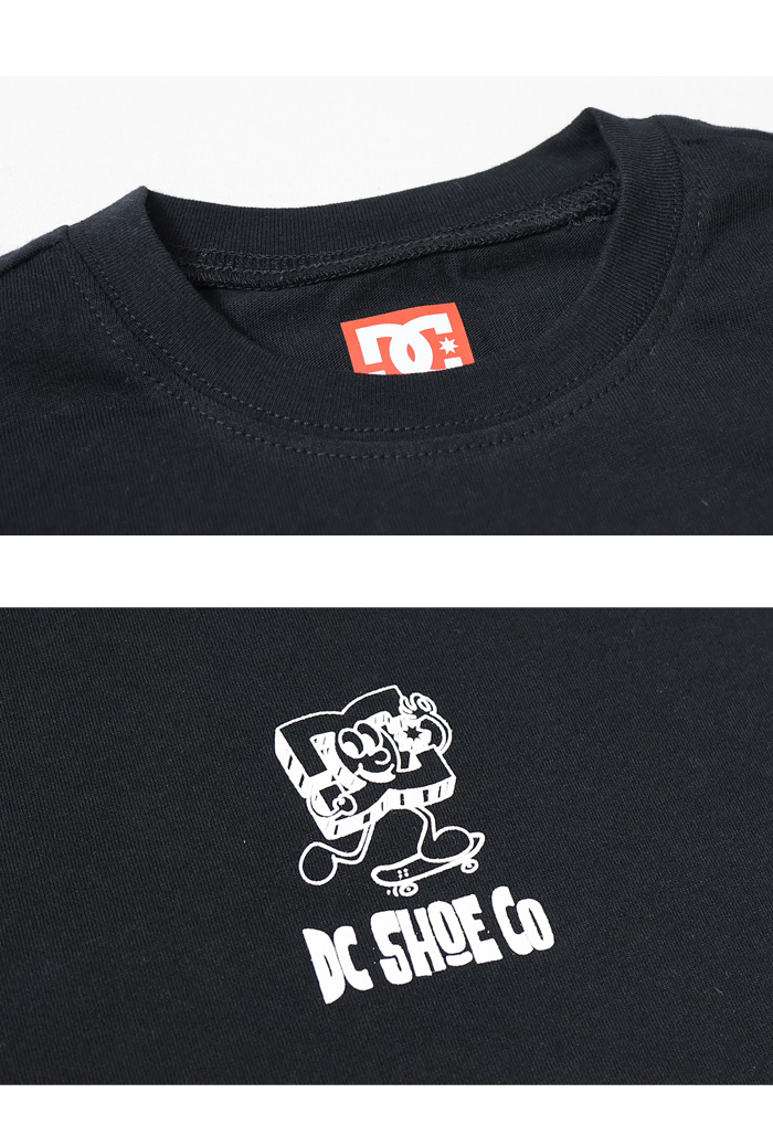 DC SHOES ディーシーシュー キッズ ロゴプリント 長袖Tシャツ ドロップショルダー 130cm 140cm 150cm 160cm 子供服  男の子 女の子 YLT234541