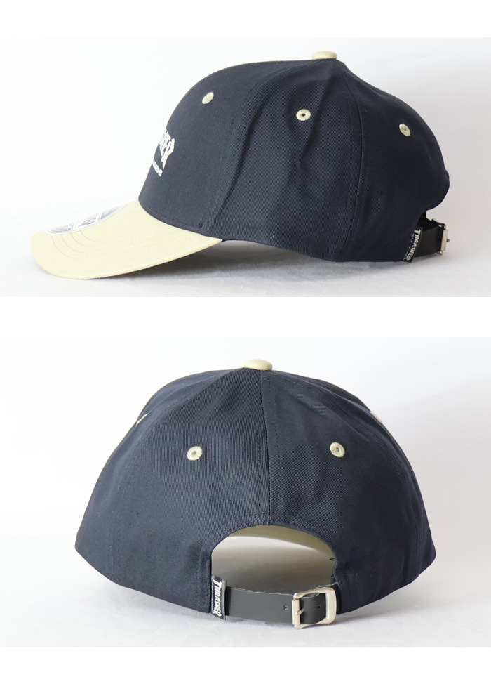 THRASHER スラッシャー ロゴ刺繍 2トーン ベースボールキャップ