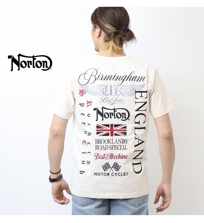 ノートン Norton MAX刺繍 キーヘンリーTシャツ メンズ 半袖T