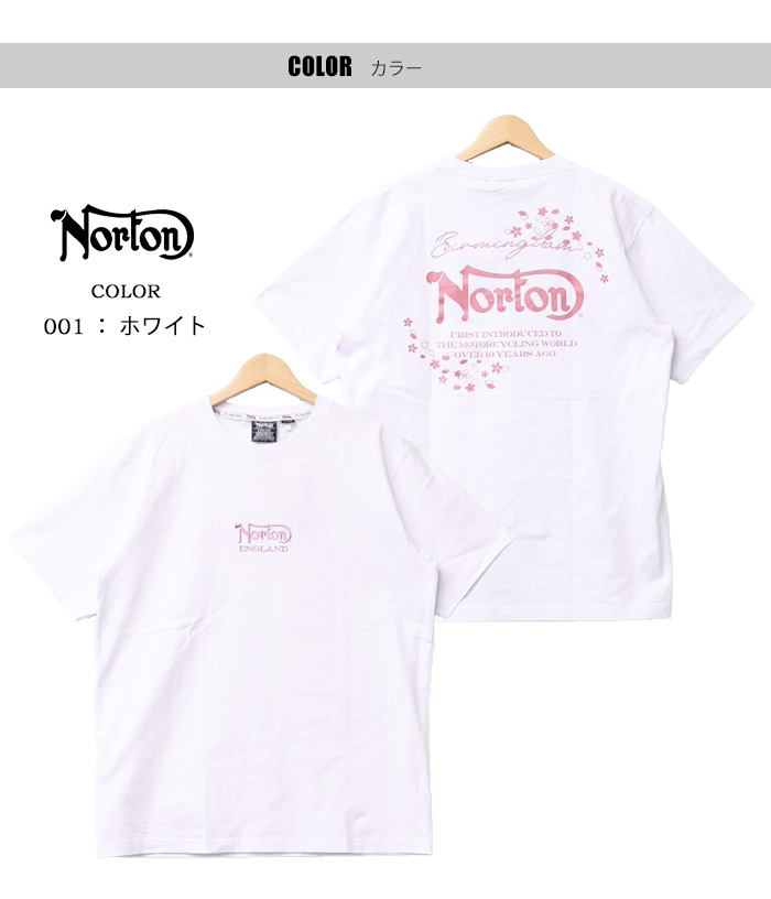 ノートン（NORTON） サクラシャイニーTシャツ メンズ 半袖Tシャツ 半T