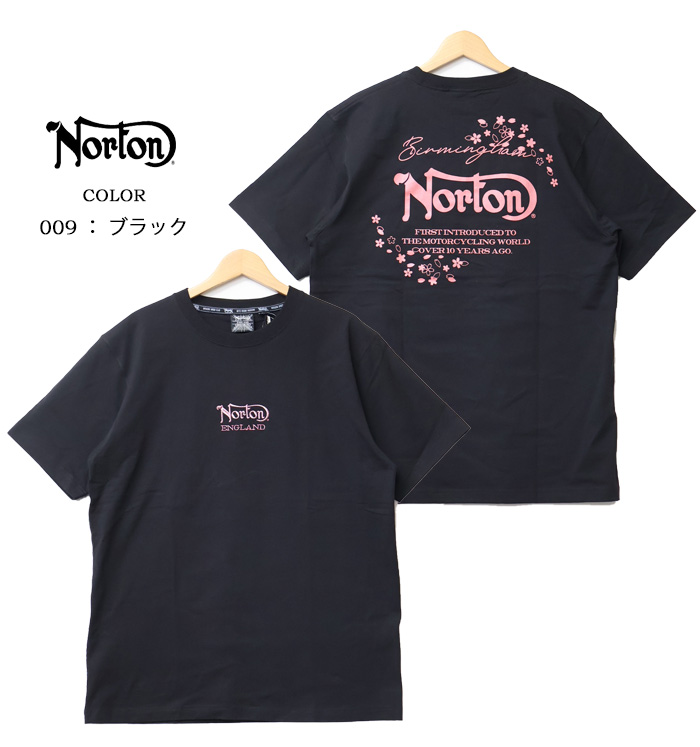 ノートン（NORTON） サクラシャイニーTシャツ メンズ 半袖Tシャツ 半T