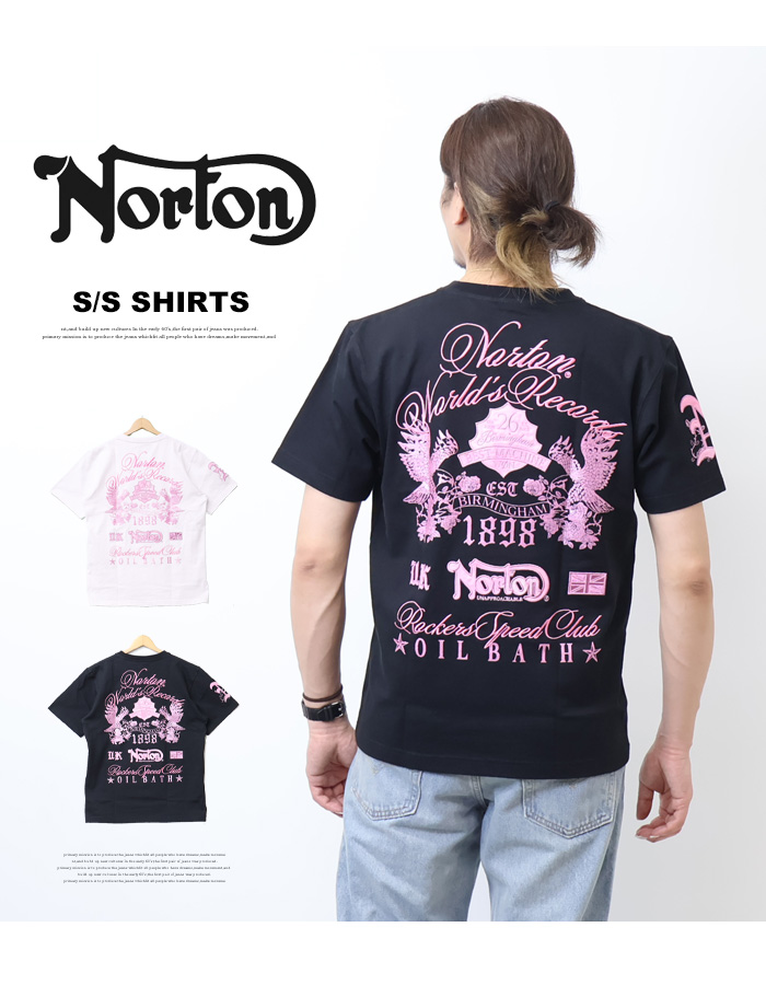 ノートン Norton ピンクローズ MAX Tシャツ メンズ 半袖Tシャツ