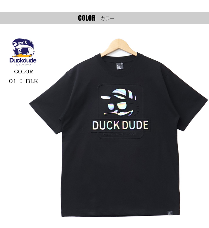 Duck Dude（ダックデュード） スクエアエンボス 半袖Tシャツ 半T