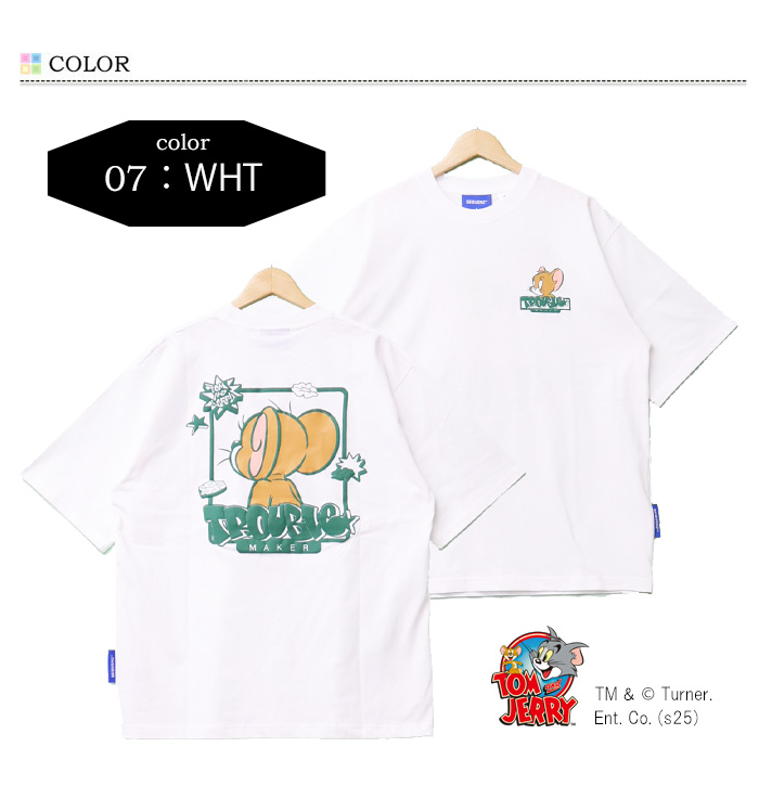 楽天市場】SEQUENZ トムとジェリー バック刺繍 半袖Tシャツ