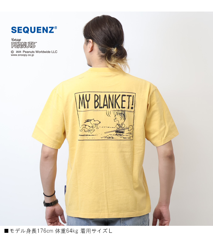 Prosperity Sequence SEQUENZ スヌーピー ヴィンテージ加工 半袖 Prosperity Sequence SEQUENZ スヌーピー ヴィンテージ加工 半袖