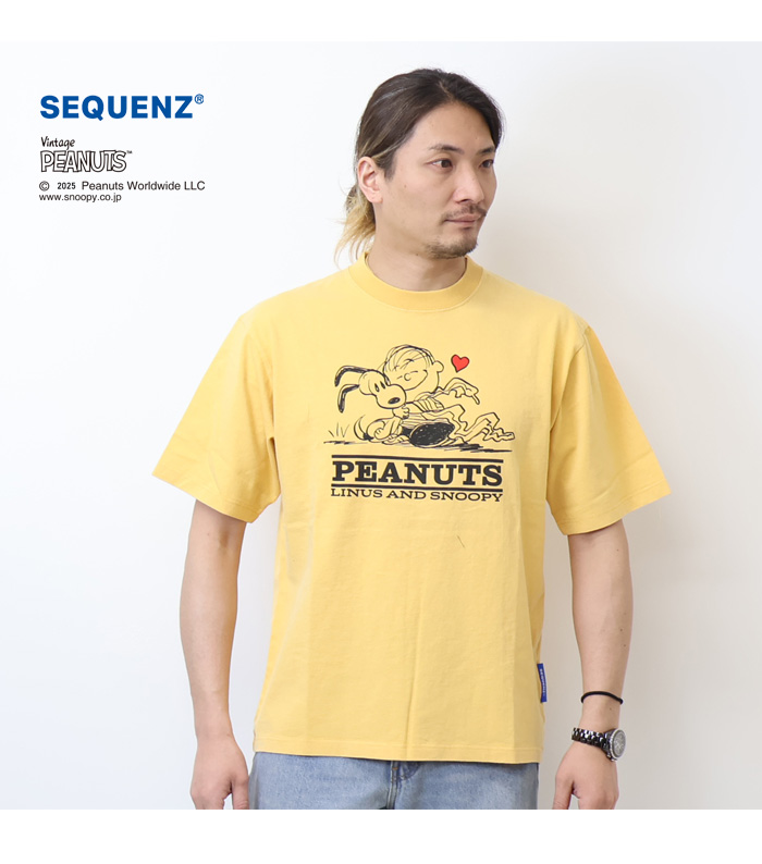 Prosperity Sequence SEQUENZ スヌーピー ヴィンテージ加工 半袖 Prosperity Sequence SEQUENZ スヌーピー ヴィンテージ加工 半袖