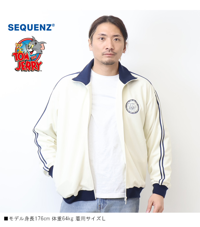 SEQUENZ トムとジェリー サークルロゴ トラックジャケット ジャージ