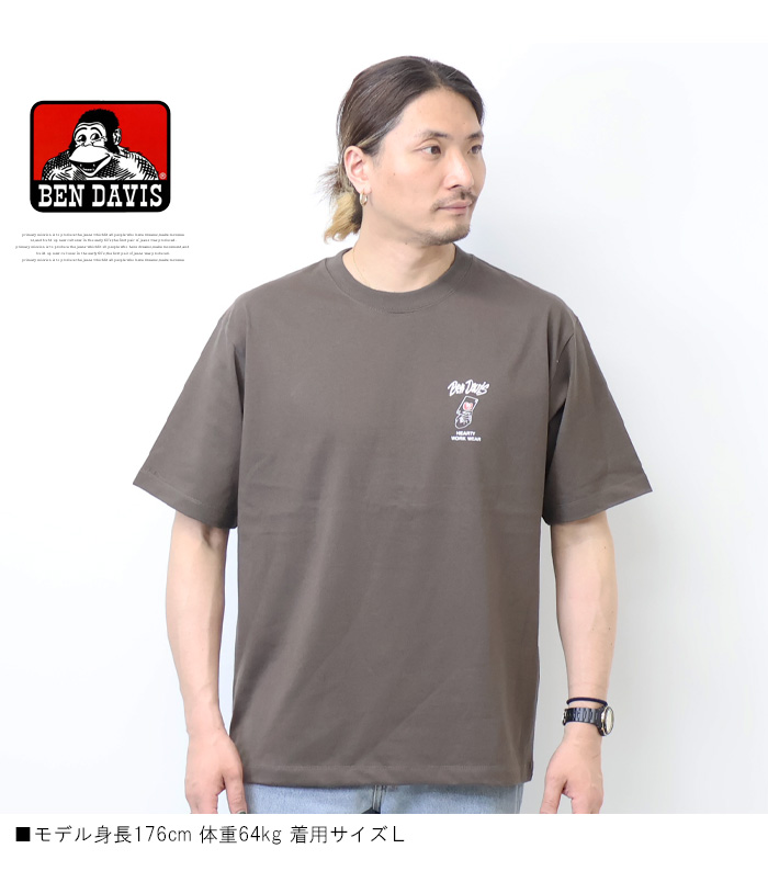 BEN DAVIS（ベンデイビス） GRATEFUL バックプリント 半袖Tシャツ