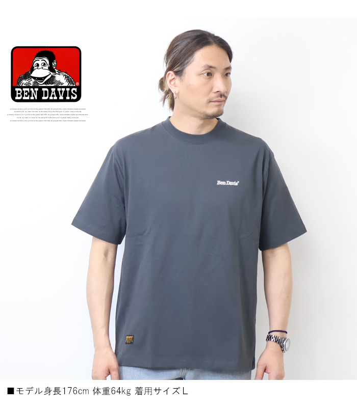 BEN DAVIS ベンデイビス 刺繍 半袖Tシャツ BD LABEL ビッグ