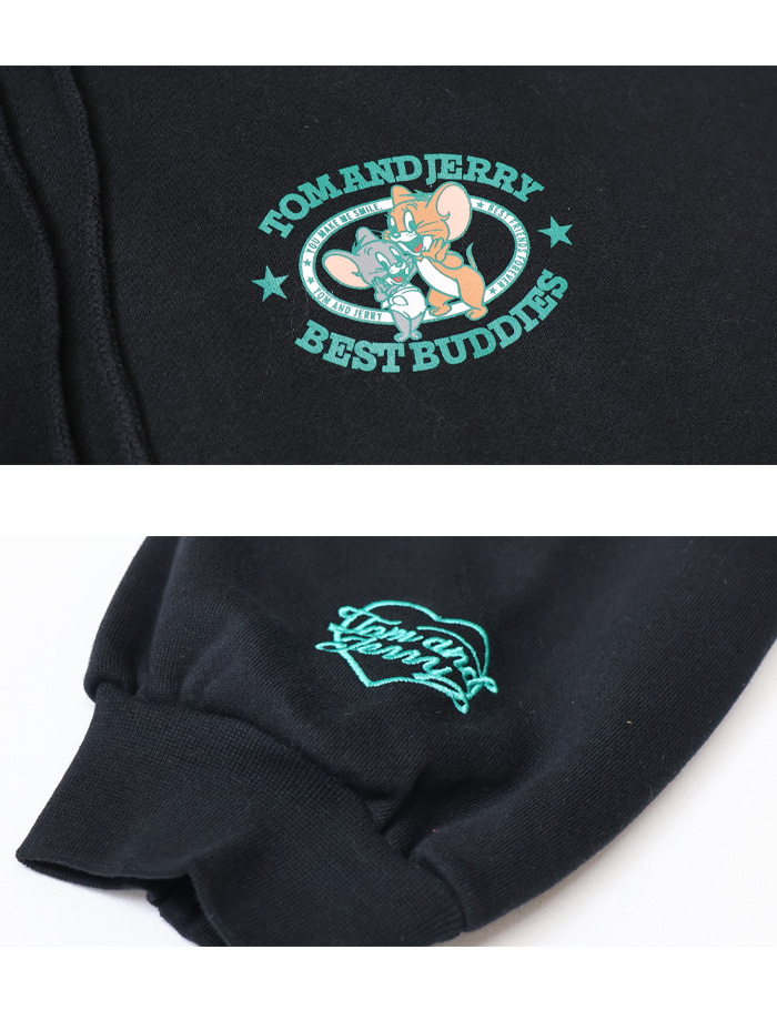 SEQUENZ トムとジェリー ジェリー タフィー サガラ刺繍 スウェット