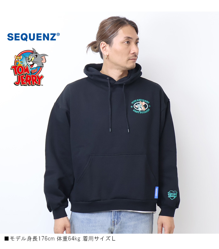 SEQUENZ トムとジェリー ジェリー タフィー サガラ刺繍 スウェット