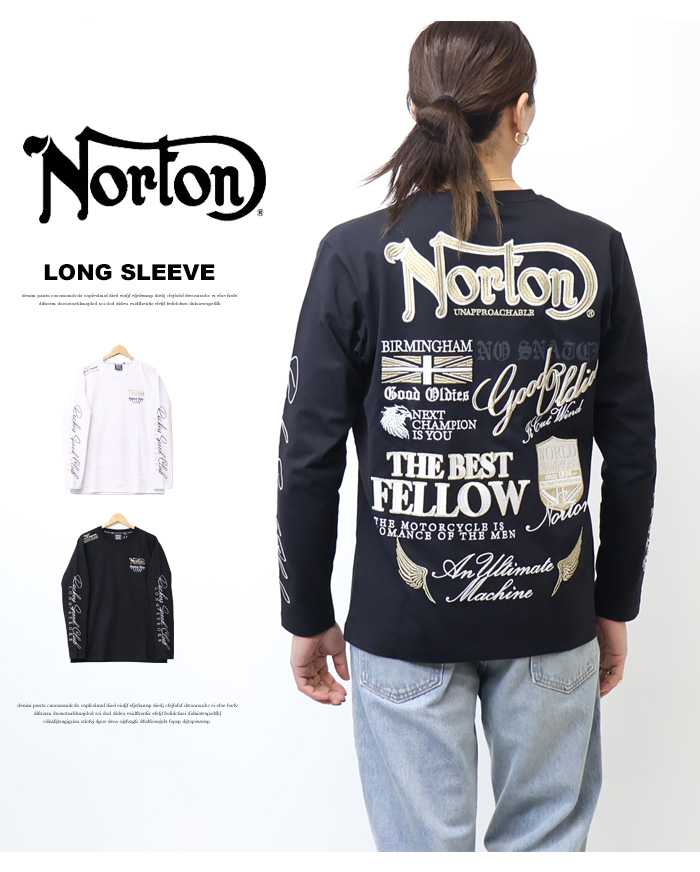 ノートン（NORTON） ゴールド刺繍 MAX ロンT メンズ カットソー 長T