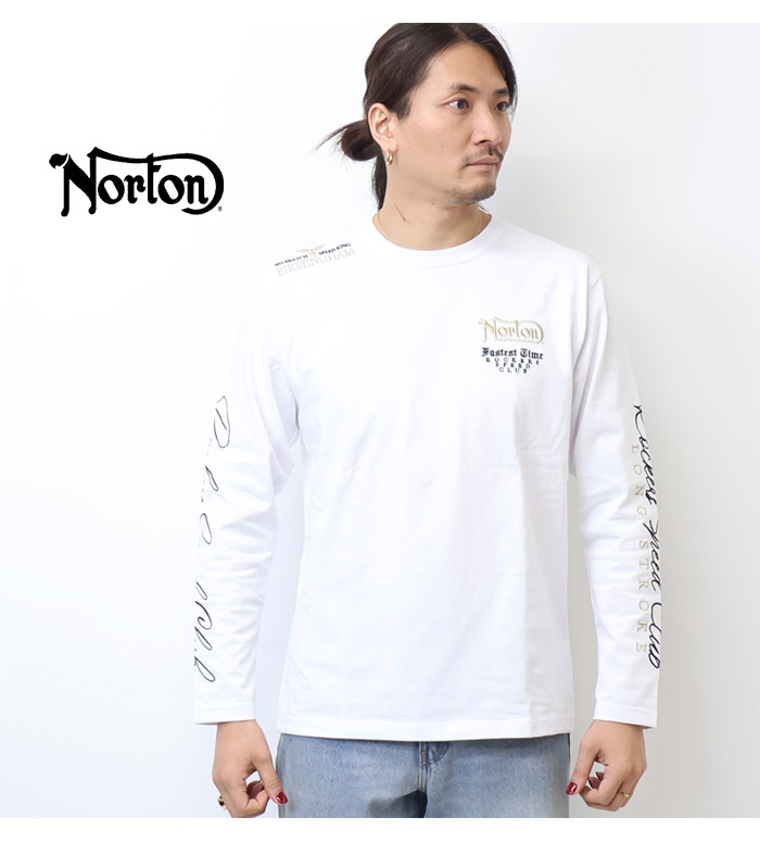 ノートン（NORTON） ゴールド刺繍 MAX ロンT メンズ カットソー 長T