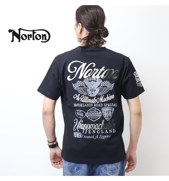 ノートン（NORTON） グラデーション刺繍 Tシャツ メンズ 半袖Tシャツ