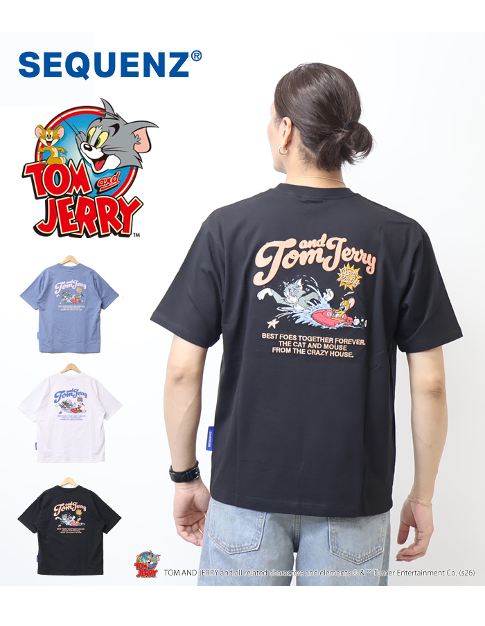 Tシャツ2枚とジーンズセット Prosperity Sequence SEQUENZ トムとジェリー 刺繍 半袖Tシャツ