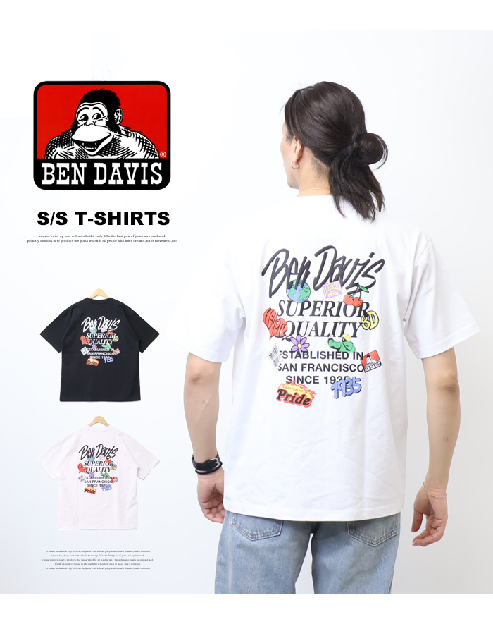 BEN DAVIS（ベンデイビス） GRATEFUL バックプリント 半袖Tシャツ
