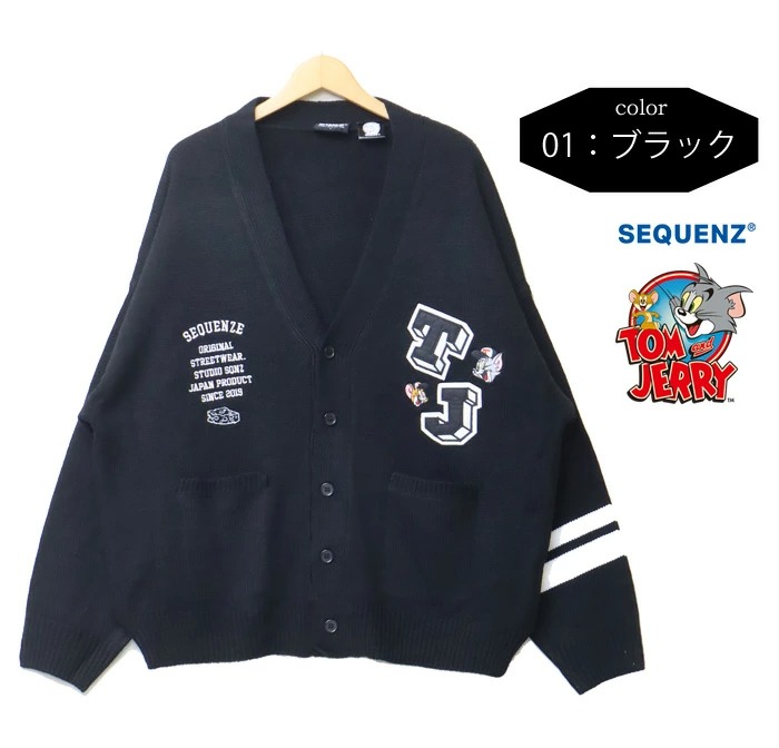 SEQUENZ トムとジェリー レタード カーディガン セーター ニット