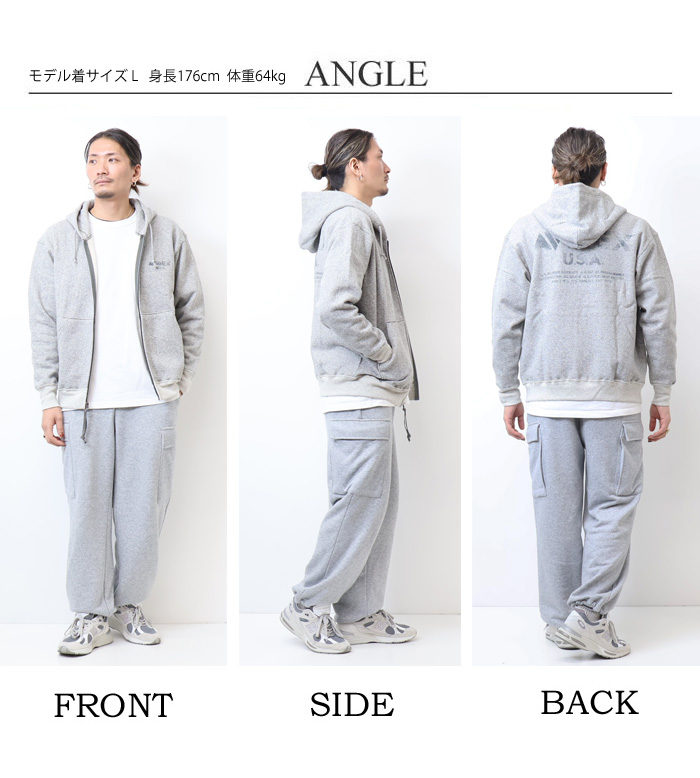 人気海外ブランドアイテム｜ファッション通販 AVIREX スウェットジップパーカー ヴィンテージ アヴィレックス ジャケット・アウター