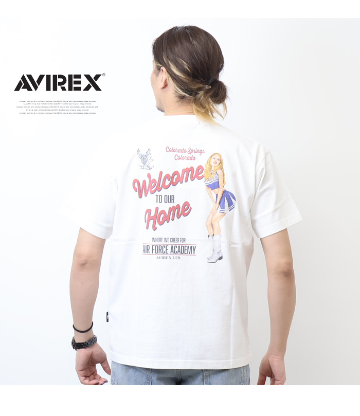 AVIREX アヴィレックス チアリーダー ピンナップ プリント 半袖T