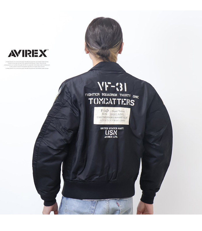 AVIREX CWU-36P VF-31 TOMCATTERSフライトジャケット 3-5152005-8.jpg