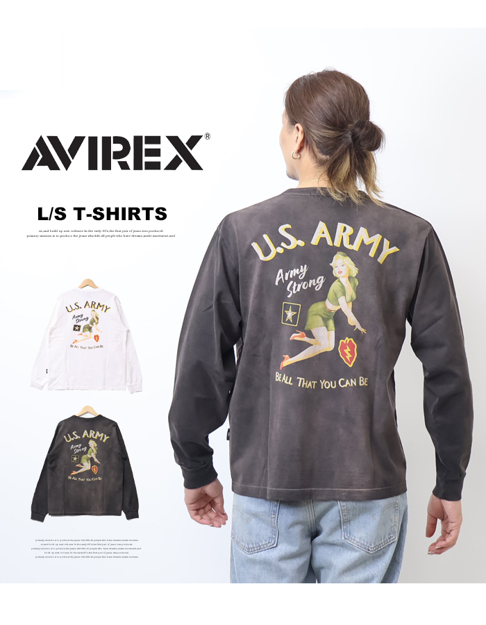 AVIREX アヴィレックス ホットレディ オフィサー 長袖Tシャツ