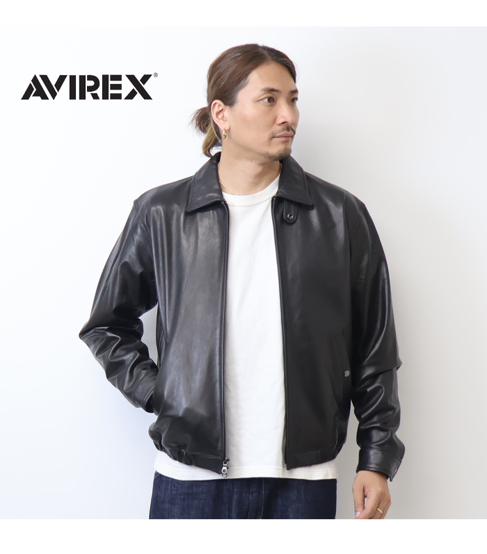 AVIREX アヴィレックス ゴート ベジ スイングトップ レザー