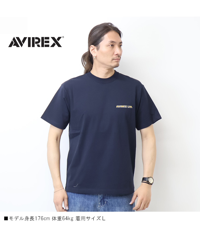 AVIREX（アヴィレックス） CHIEF DOG フロッキープリント 半袖Tシャツ