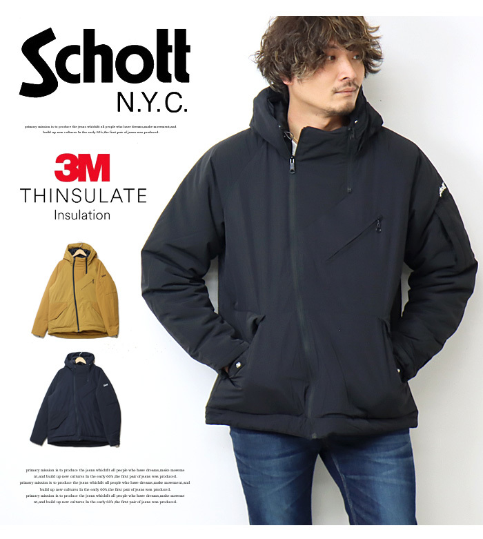 SALE セール Schott ショット 2トーン カスタム パディング ...