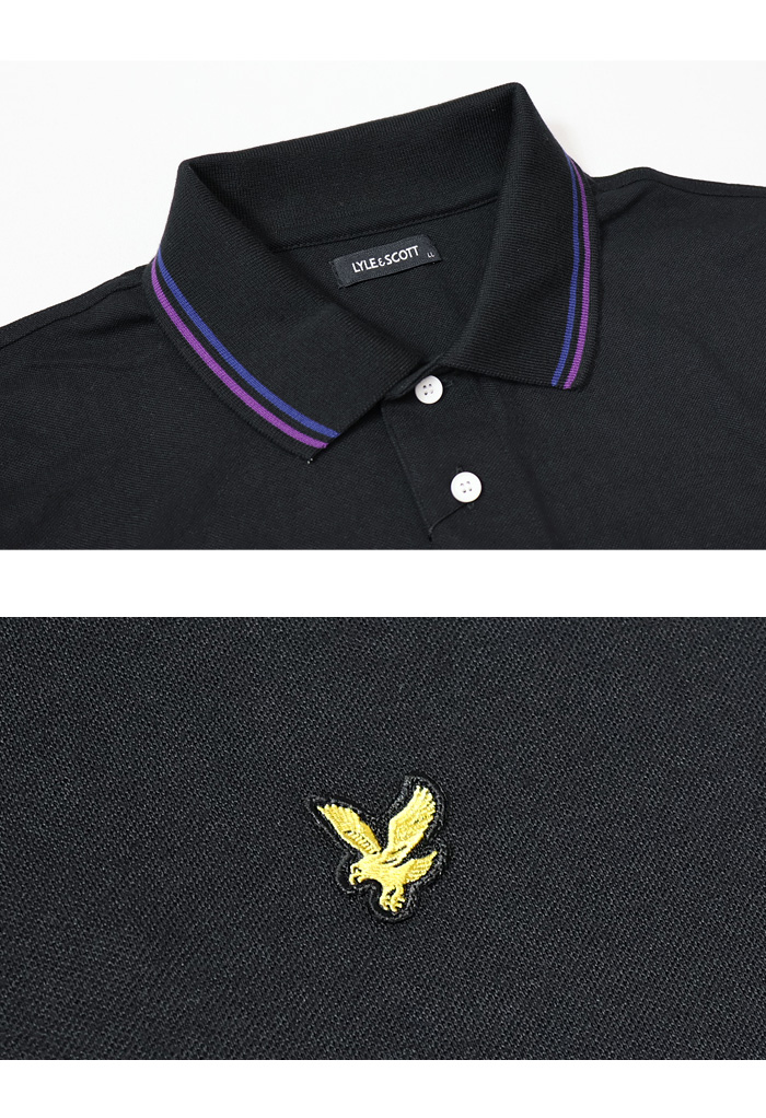 LYLE&SCOTT ライルアンドスコット 襟ライン 半袖ポロシャツ ゴルフ