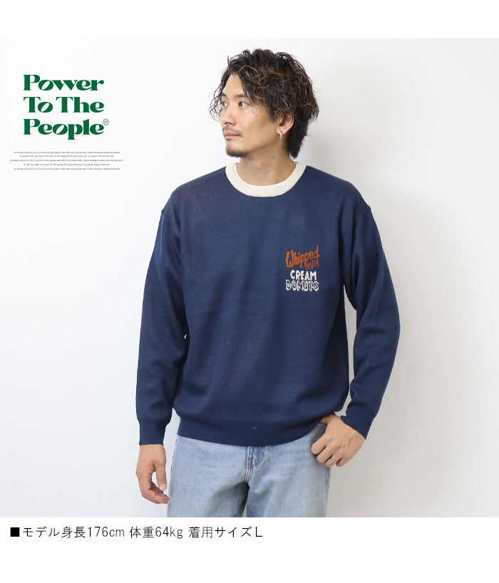 販売 power to the people ニット チェック