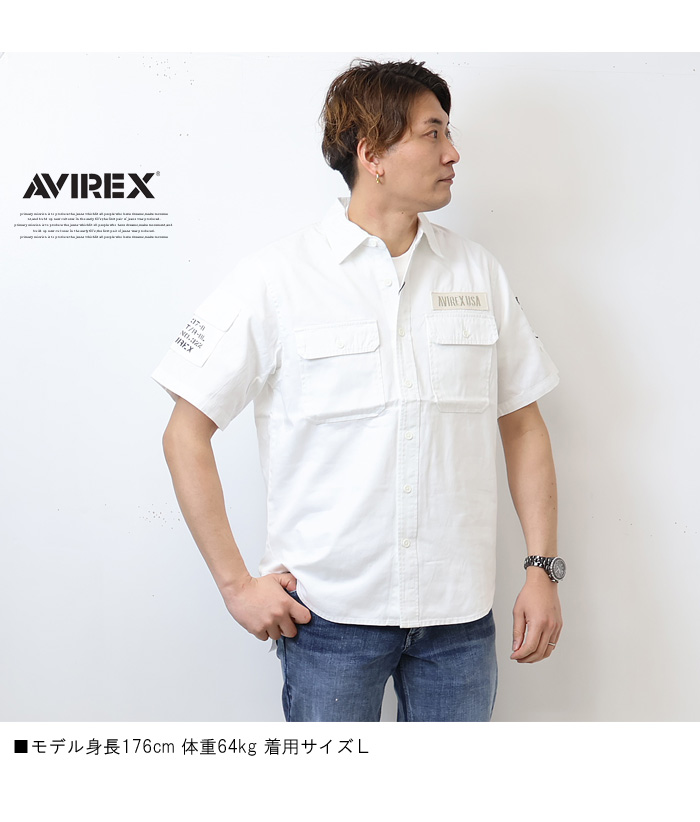 AVIREX アヴィレックス 半袖 ベーシック ファティーグシャツ メンズ 