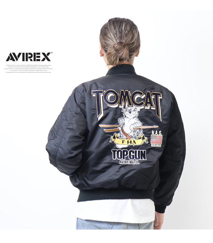 AVIREX アヴィレックス MA-1ジャケット TOM CAT トムキャット TOP GUN トップガン メンズ アウター フライトジャケット  アビレックス 送料無料 783-3952033