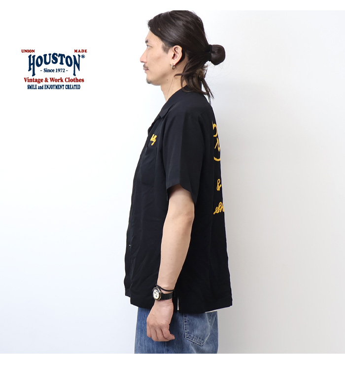 HOUSTON（ヒューストン） ボーリングシャツ 半袖シャツ BAR バー
