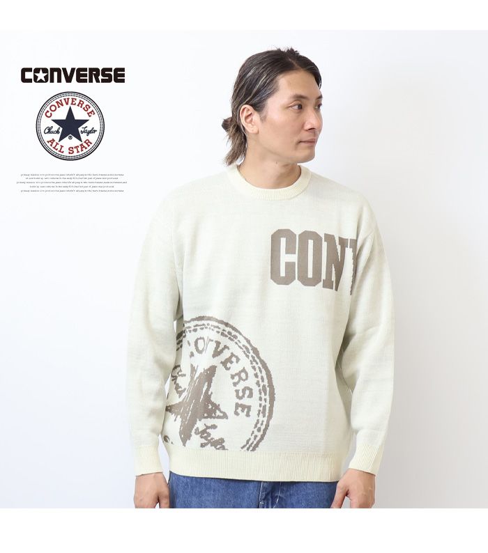 CONVERSE コンバース アイコンジャガード セーター ニット