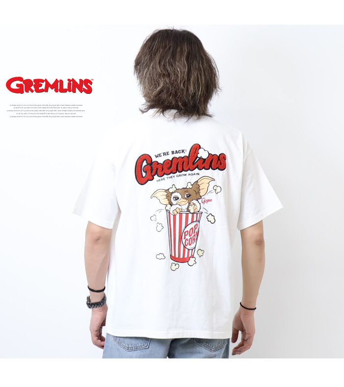 GREMLINES グレムリン バック刺繍 半袖Tシャツ 半T メンズ GREMLINES グレムリン バック刺繍 半袖Tシャツ 半T メンズ