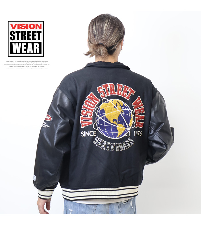 VISION STREET WEAR ビジョンストリートウェアー 襟付きワッペン