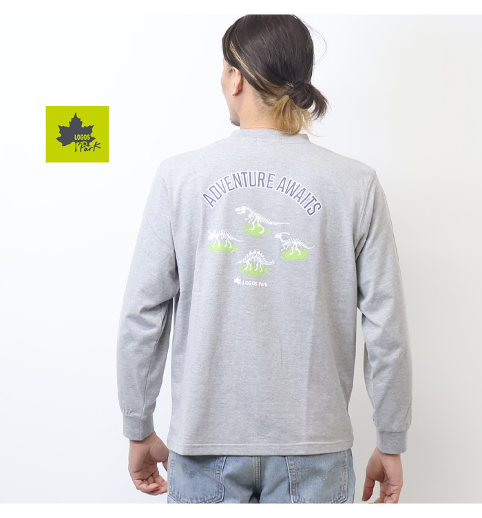 LOGOS（ロゴス） LOGOS Park ロゴスパーク バックプリント 長袖Tシャツ
