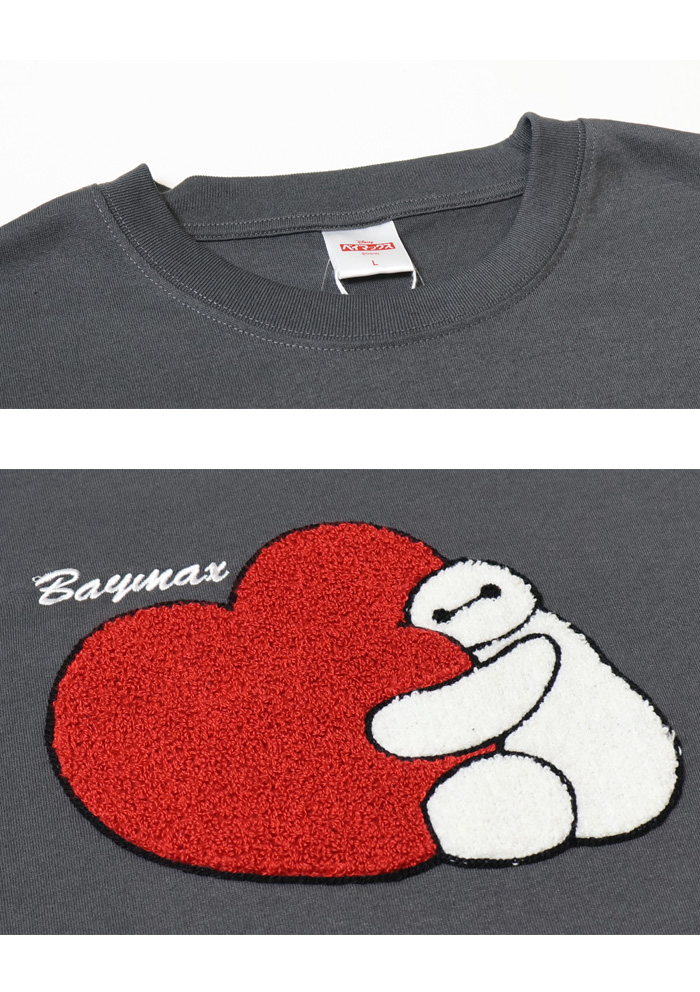 DISNEY ディズニー ミッキーマウス ベイマックス 半T サガラ刺繍 半袖T