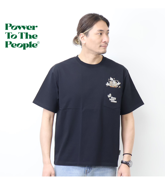 個性派 Tシャツ BIGポケット カジュアル ルーズスタイル ２色 半袖 Tシャツ バックデザイン ポケット付き ルーズフィット