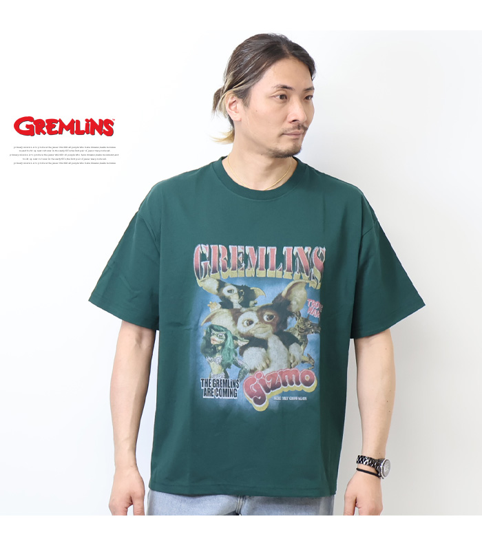 GREMLINES グレムリン プリント 半袖Tシャツ 半T メンズ ギズモ