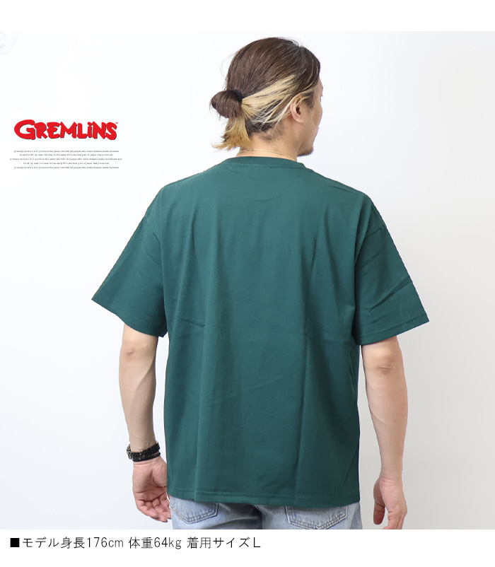 GREMLINES グレムリン プリント 半袖Tシャツ 半T メンズ ギズモ